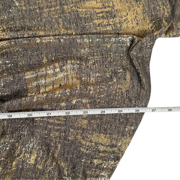 AX Paris Gold Asymmetric Frill Hem Sleeveless Top Women’s Size 10 - Picture 9 of 10